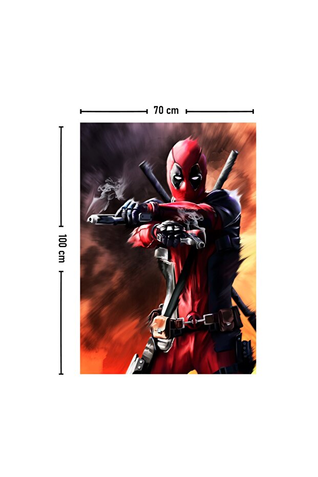 Deadpool Marvel Duvar Örtüsü Halısı - 3