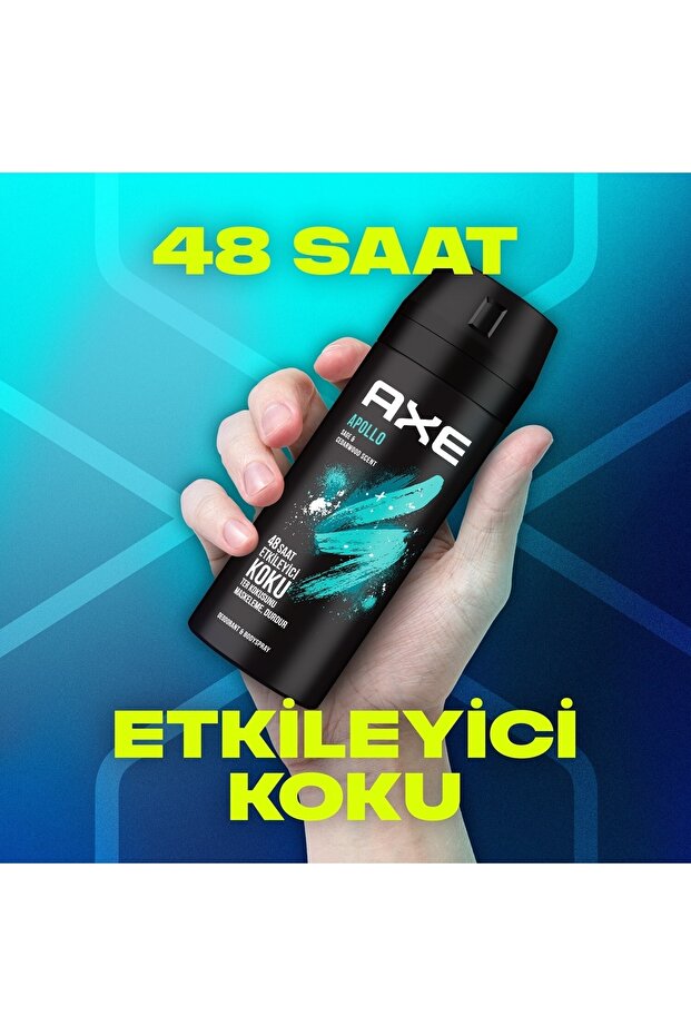 Erkek Deodorant & Bodyspray Apollo 48 Saat Etkileyici Koku 150 Ml 2 Adet - 6