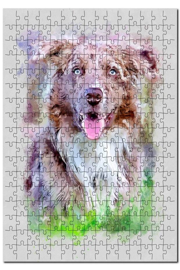 Painting Dog Image 1000 Piece Puzzle Jigsaw Puzzle Mdf (WOOD)