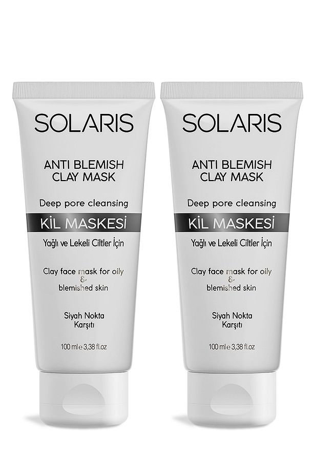 Kil Maskesi Yağlı ve Lekeli Ciltler 100ml  2 Adet - 1
