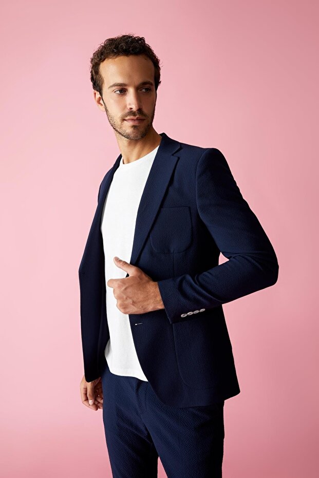 Slim Fit Blazer Ceket - 4