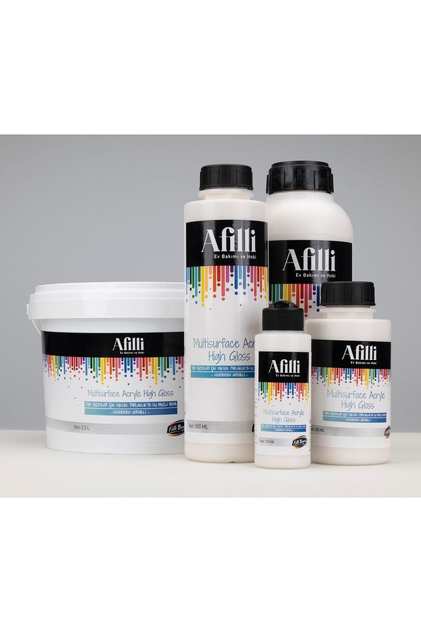 Afilli Multisurface Akrilik Parlak 120 ml Andezit 50 - 4