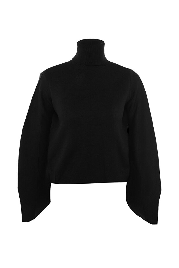 Basic Rollkragenpullover, schwarz TWOAW21KZ0485 - 6