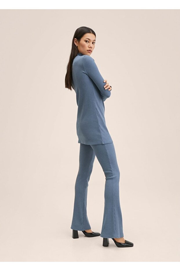 Ispanyol Paçalı Fitilli Pantolon - 2