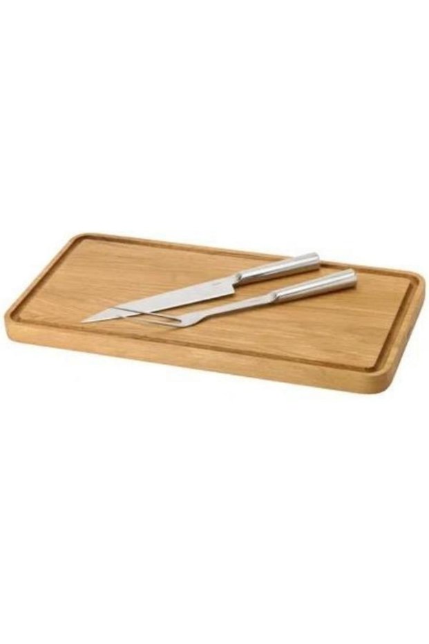 Natural Wooden Presentation Plate Wooden Cake Service Cheese Plate Beech Wood 34cm