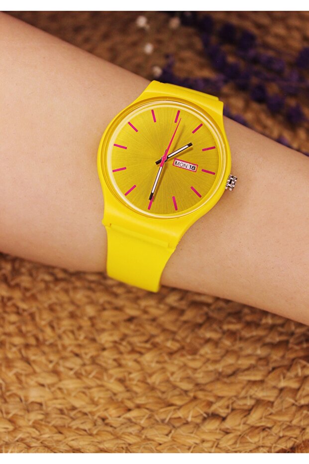 Silikon Kordonlu Unisex Kol Saati - 1