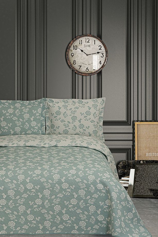Charlotte Floral Yatak Örtüsü Double Face Çift Kişilik - 1