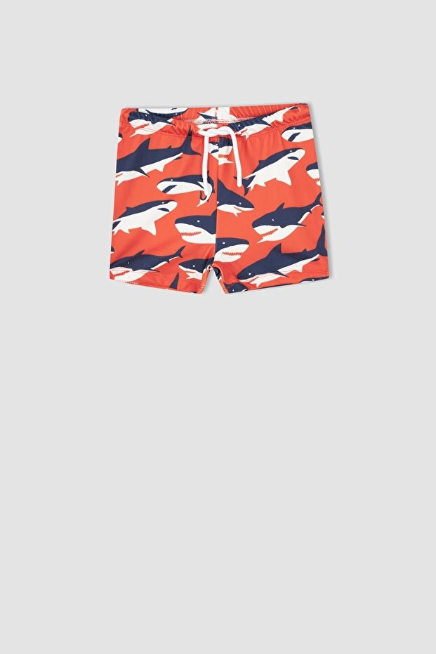 ملابس السباحة الصبي منقوشة - 1