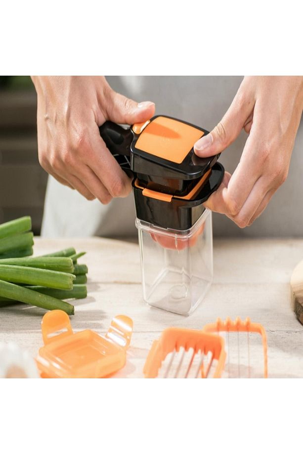 Quick 5 In 1 Büyük Hazneli Pratik Hızlı Meyve Sebze Doğrayıcı Rende - 3