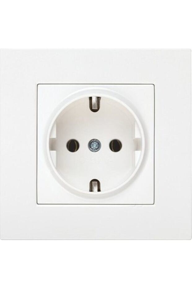 Karre Series Grounded Socket and Single Frame - 1