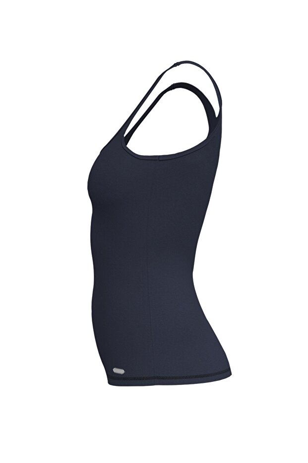 Silver Askılı Siyah Atlet 1624 - 4