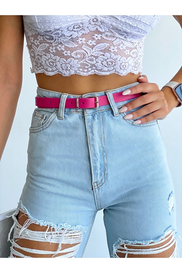 Fuşya Ince Kemer - 2