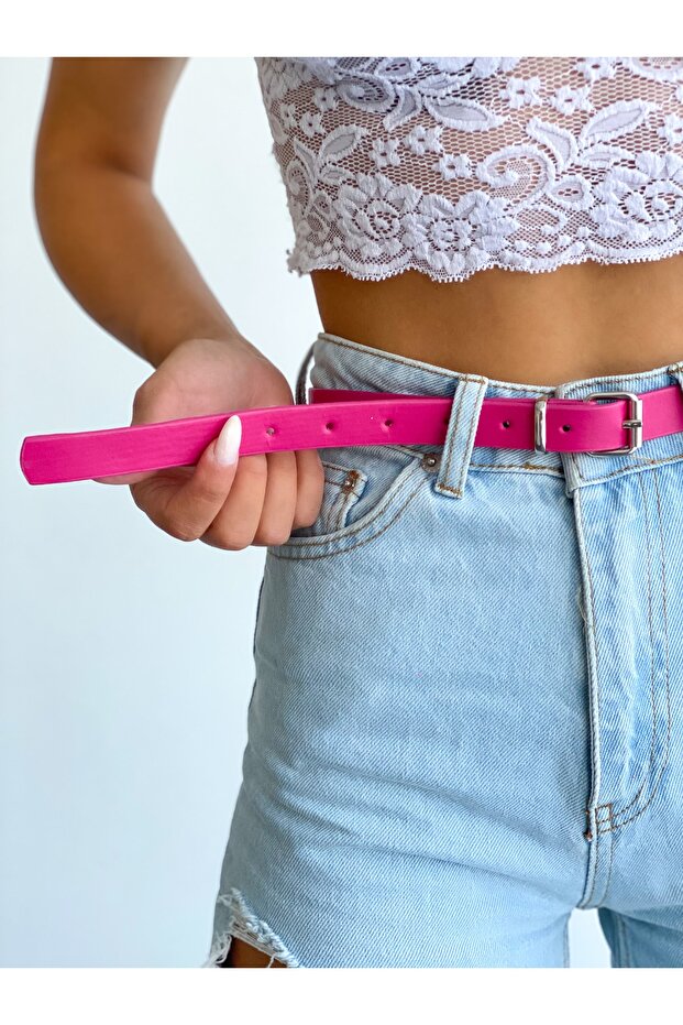 Fuşya Ince Kemer - 3