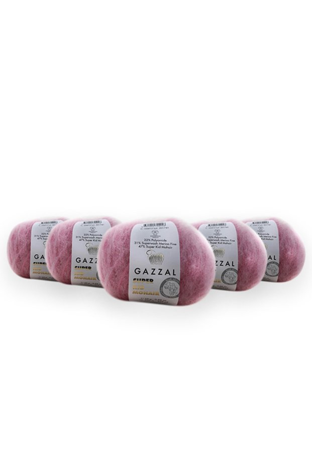 Super Kid Mohair 25 Gr 78% Wool-22% Pa Blend Natural Hand Knitting Yarn Taka Yarn (64412)