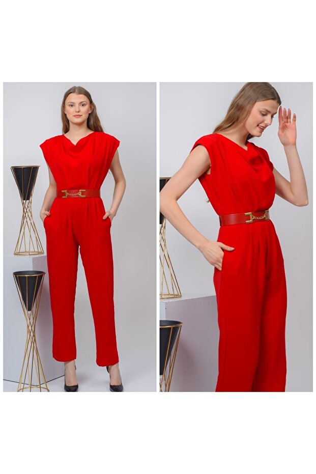 Chain Belted Jumpsuit