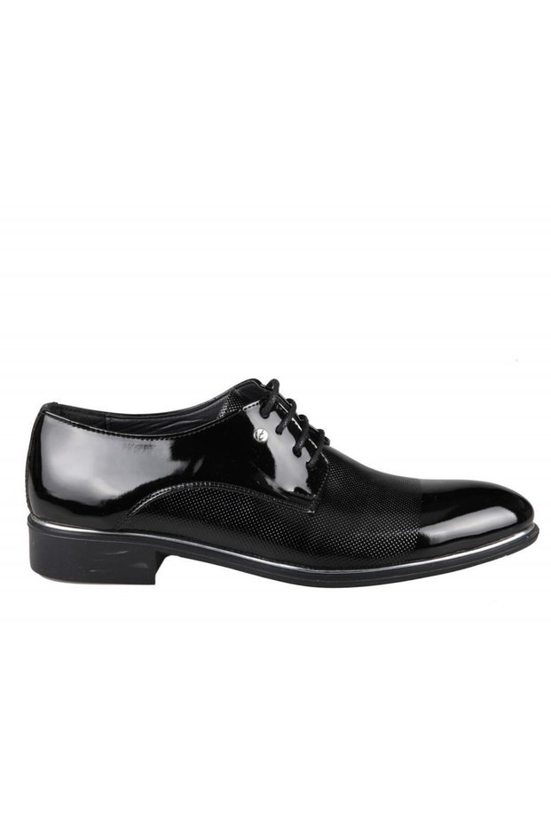 Tamboga 572 Black Patent Leather Men's Shoes