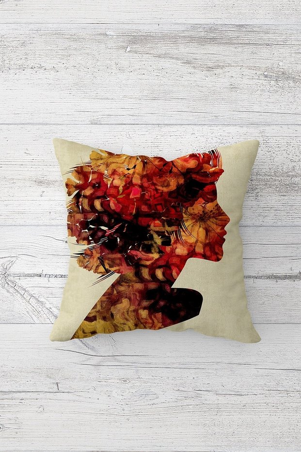 One Side Printed Hidden Zipper Washable Stain Resistant Decorative Throw Pillow Cover Pillow Case