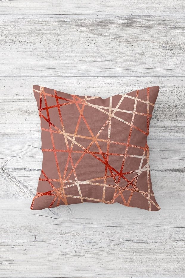 One Side Printed Hidden Zipper Decorative Pillowcase Throw Pillow Case Seat Pillowcase