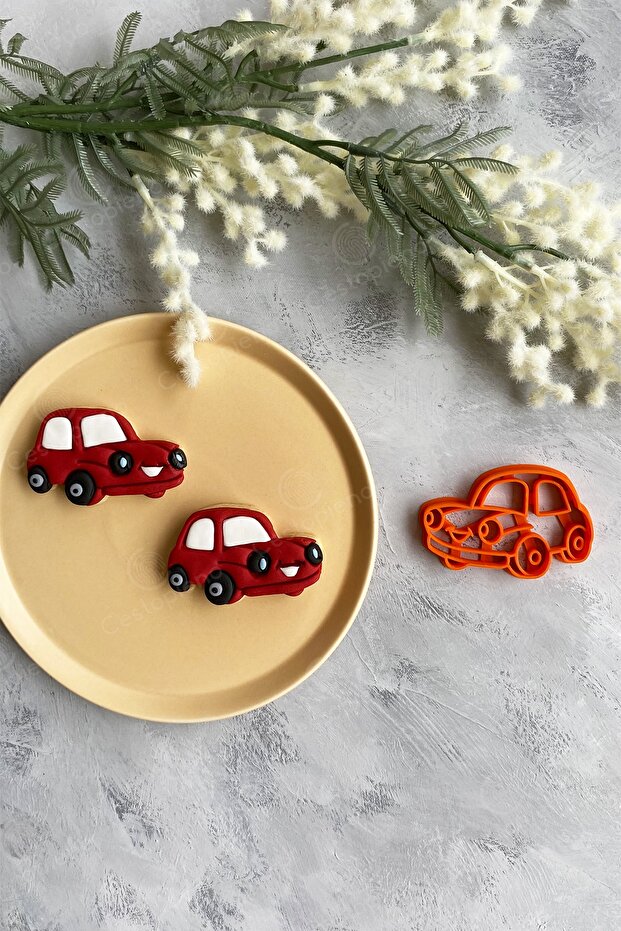 Orange Car Cookie Mold - 1