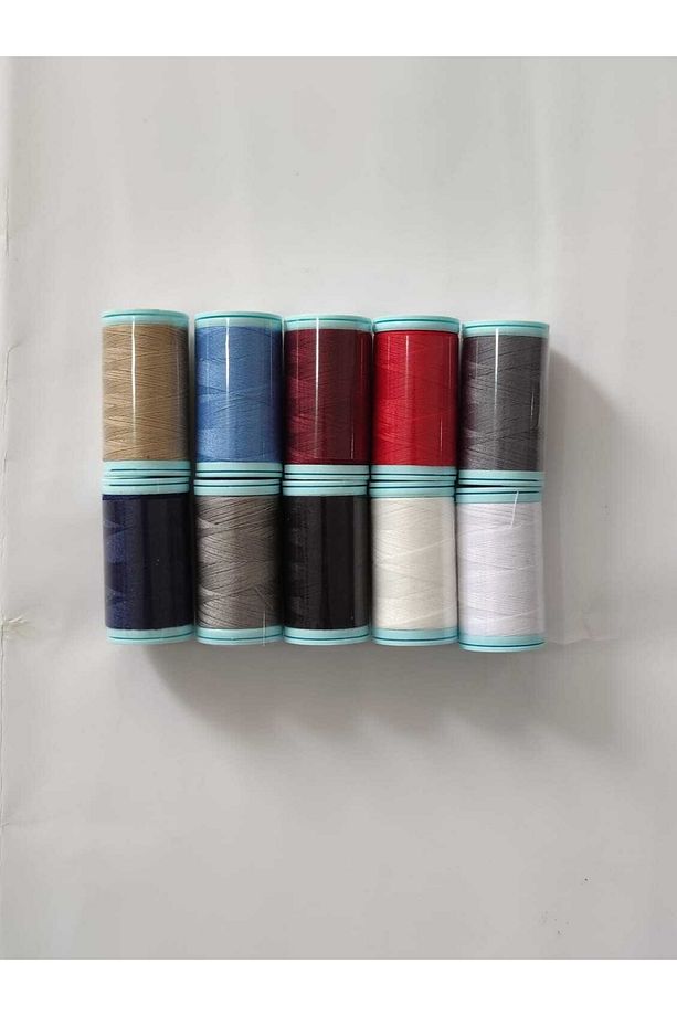 Mez Puppets 100 Metre 10 Adet Kutulu %100 Polyester Dikiş Ipliği Seti Karışık Renk - 2