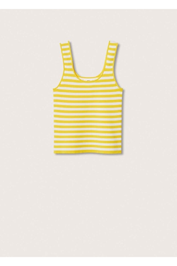 Çizgili Triko Üst - 3