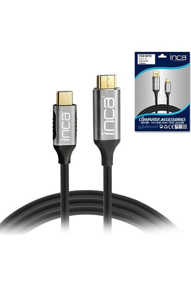 Type-c To Display Port Altın Uçlu 4k Kablo 2 Metre Cd-02tx - 1