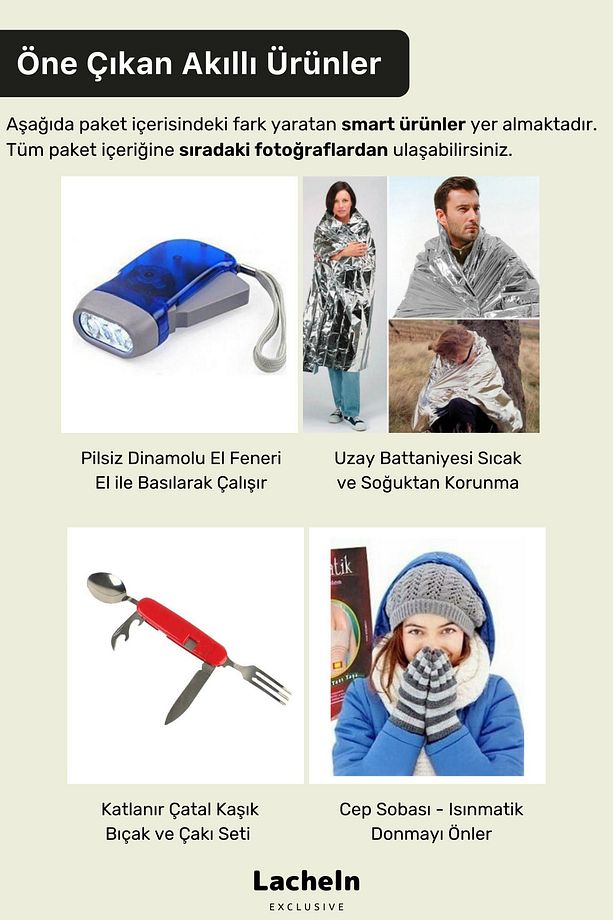 Orijinal Midi Plus Paket Tam Kapsamlı Hazır Deprem Çantası Afet Için Ilk Yardım Acil Durum Seti - 6