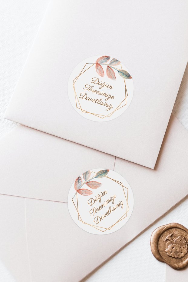 You Are Invited to Our Wedding Ceremony Written Invitation Envelope Label Sticker