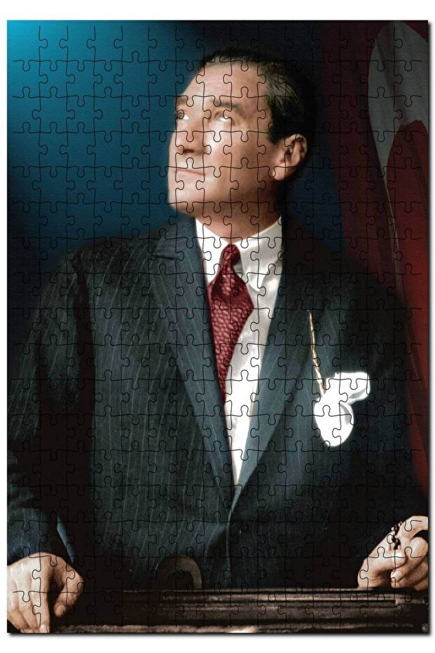 Mustafa Kemal Atatürk Posters 1000 Piece Puzzle Jigsaw Puzzle Mdf (WOOD)