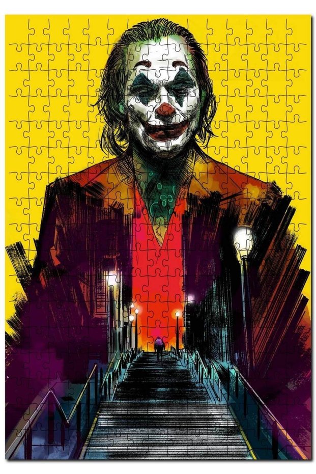 2019 Joker Movie Stairs 120 Piece Puzzle Jigsaw Puzzle Mdf (WOOD)