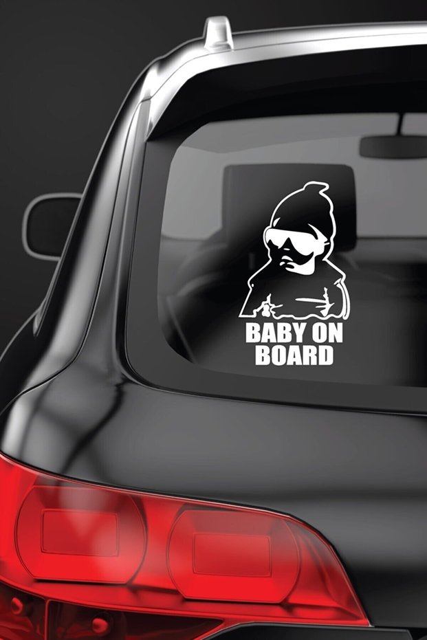 Baby On Board| Car Sticker| Label| There's a Baby in the Car