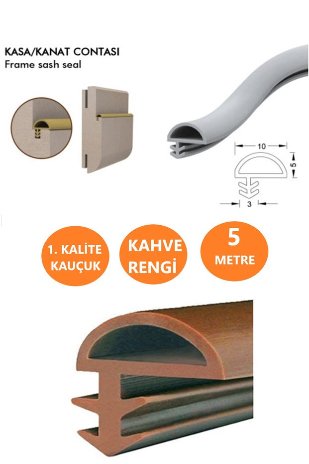 Brown Wooden Door Case Wick American Door Case Wick One Door (5 Meters)