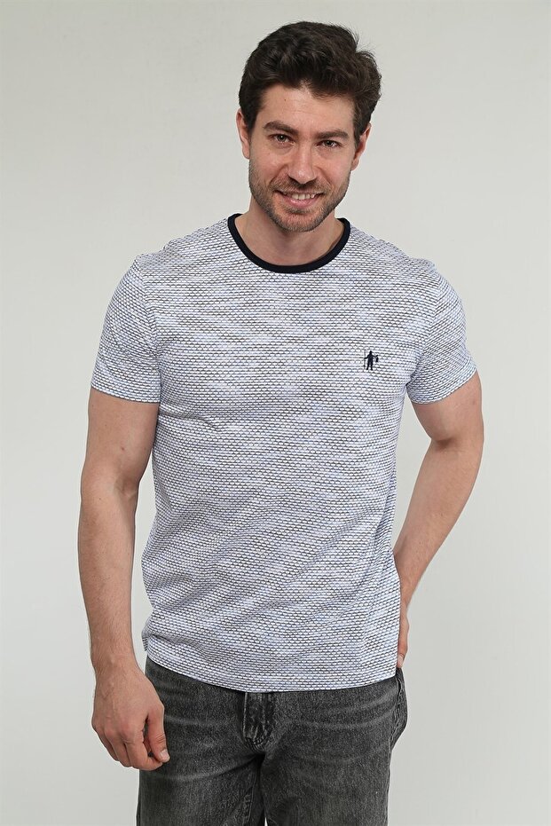Bricks - Erkek Merserize Pamuk Basic T-shirt
