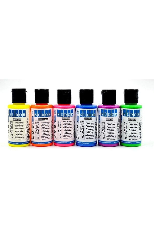 Multi Akrilik Boya Fosforlu Set 6x40 ml Sd116f - 2