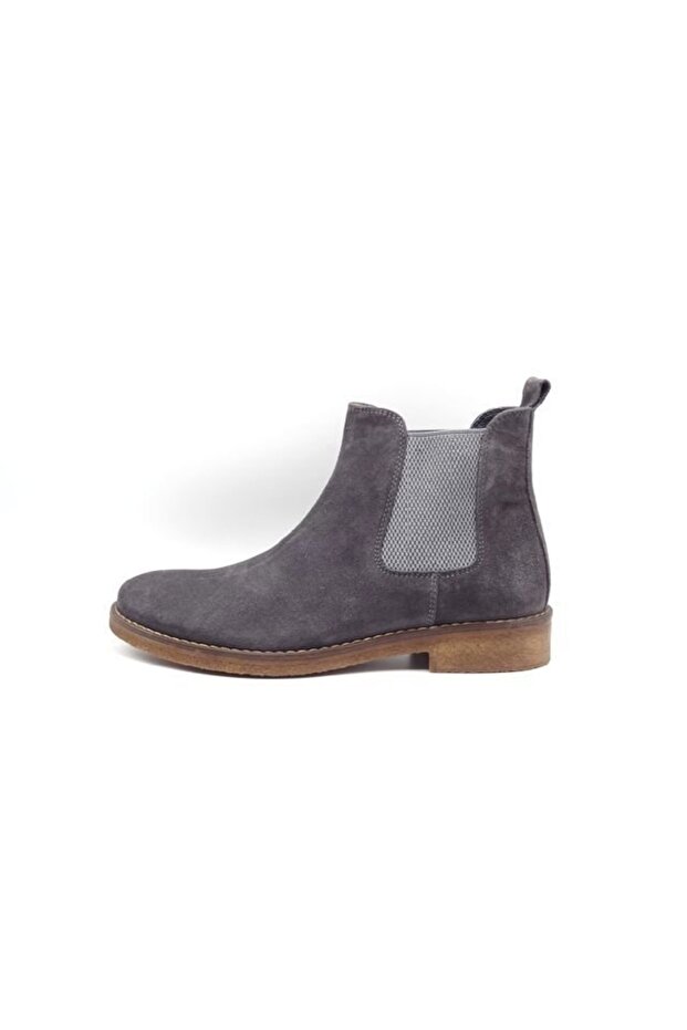 Suede Men's Chelsea Boots Au15 Gray