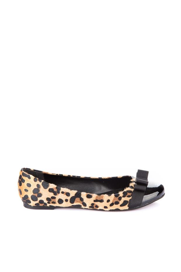 Siyah Leopar Kadın Babet 9726019502 - 4