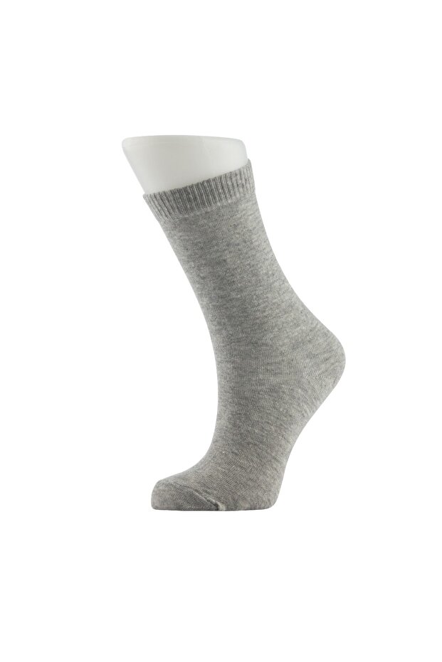 3-Pack Melange Grey Women's Ankle Socks