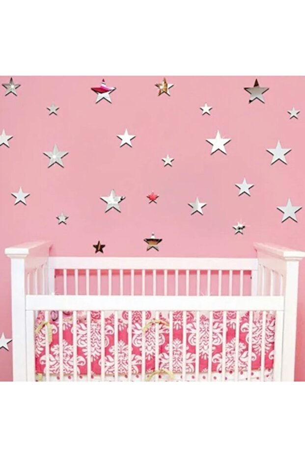 Yıldızlar Aynalı Duvar Sticker - 2