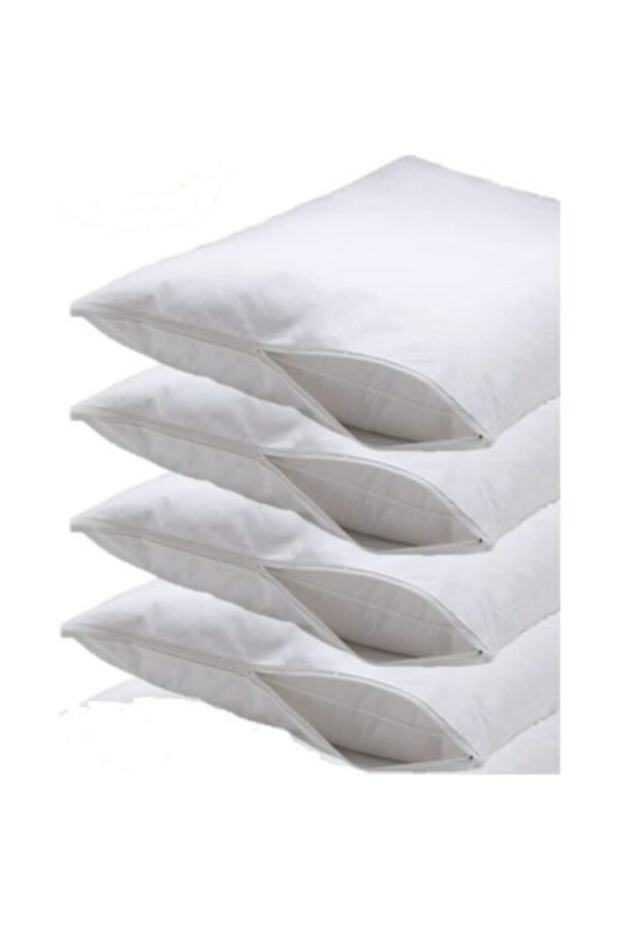 63 خيط Akfil 4 قطع 50x70 وسادة واقية بسحاب غطاء وسادة أبيض