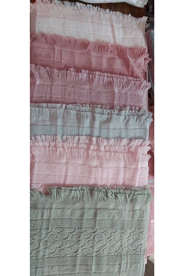 Combed Cotton Hand Towels (6 Pieces)