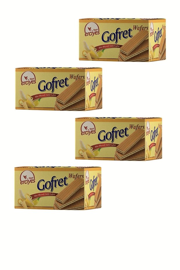 Banana Flavored Milk Wafer 480Gr 4 Pack