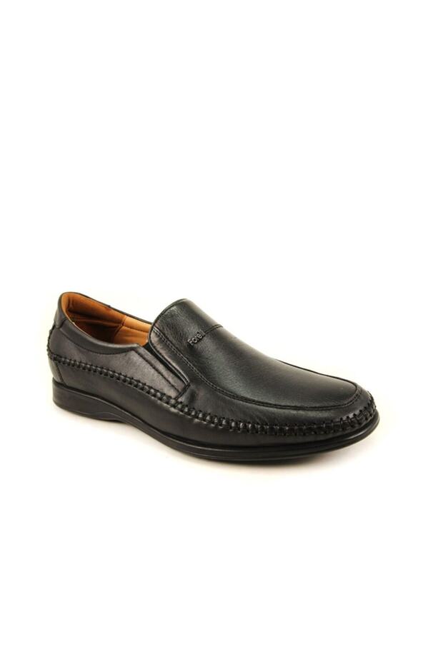 10601 Black Genuine Leather Shoes
