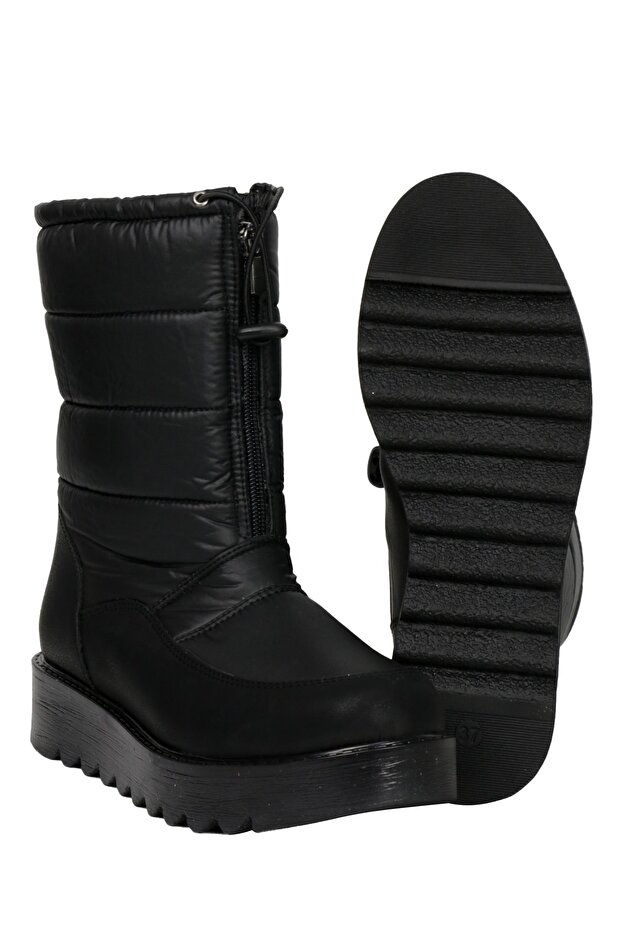 Siyah Kadın Kar Botu - 5