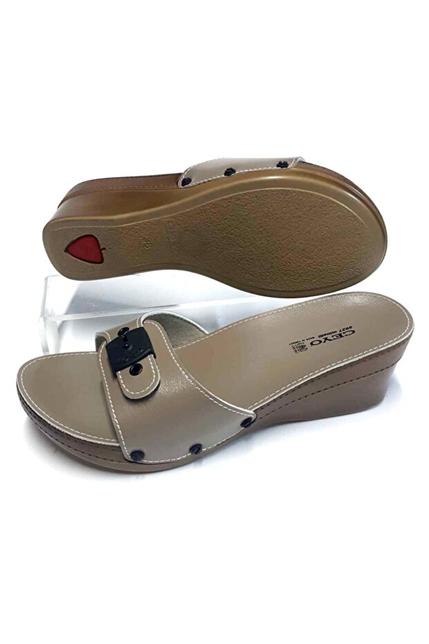 9927 Vizon Minelli Topuklu Bayan Anatomik Terlik - 2