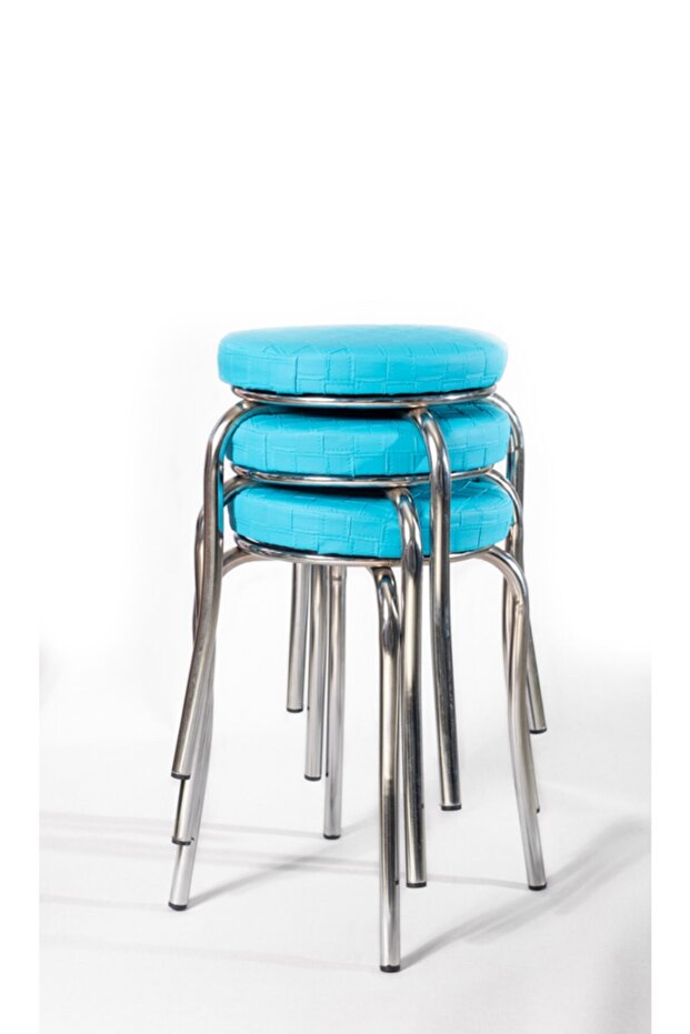 Tabure (3 ADET) Mavi - 1