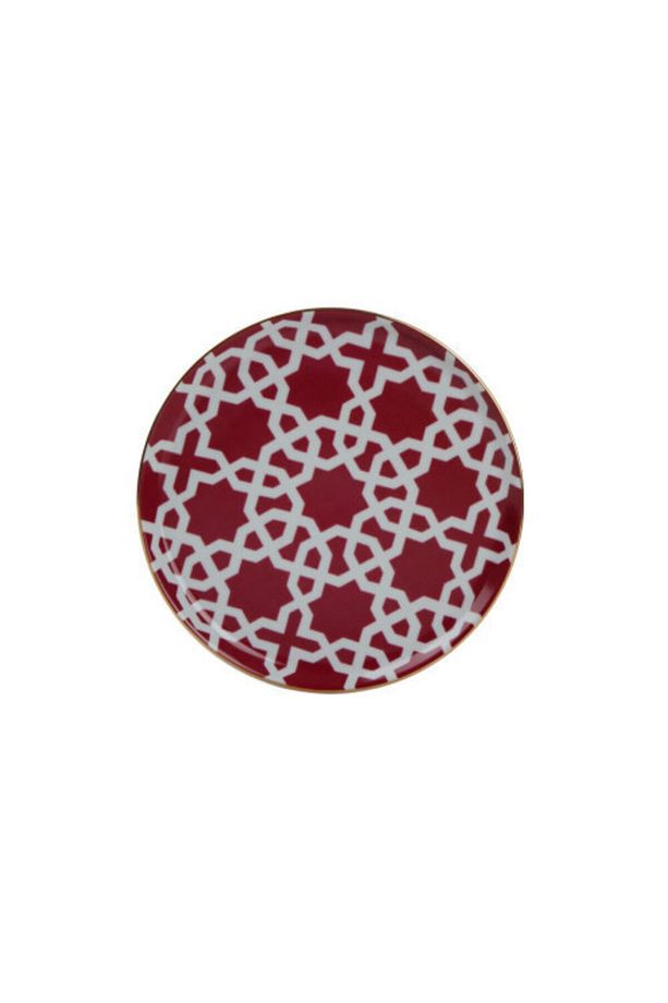 Morocco Düz Tabak Desen5 Fuşya 20cm - 1