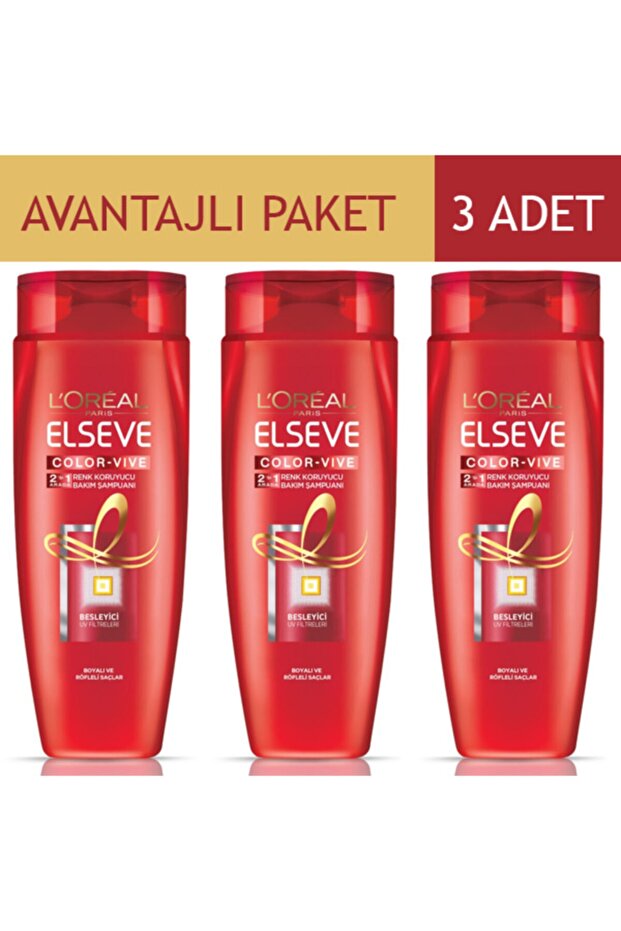 Boyalı Ve Röfleli Saçlar Için 2'si 1 Arada Şampuan 360 Ml - Avantajlı Paket 3 Adet - 1