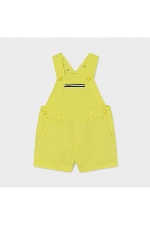 Baby Boy Linen Salopet Green