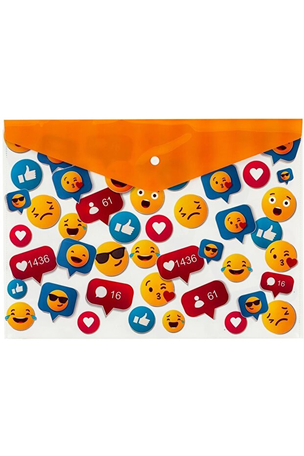 Snap File A4 Emoji Patterned 1 Piece Price