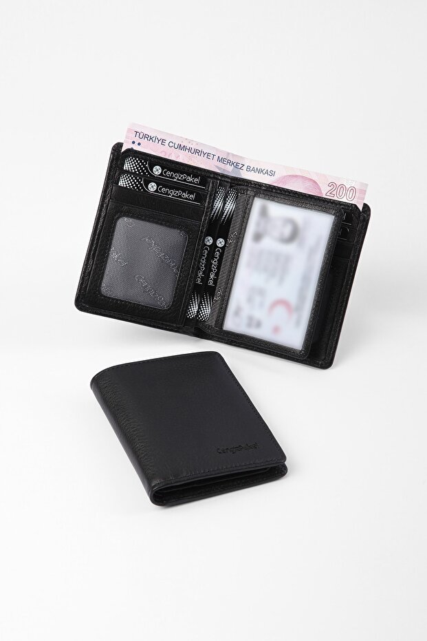 Gerçek Deri Siyah Cüzdan - 1